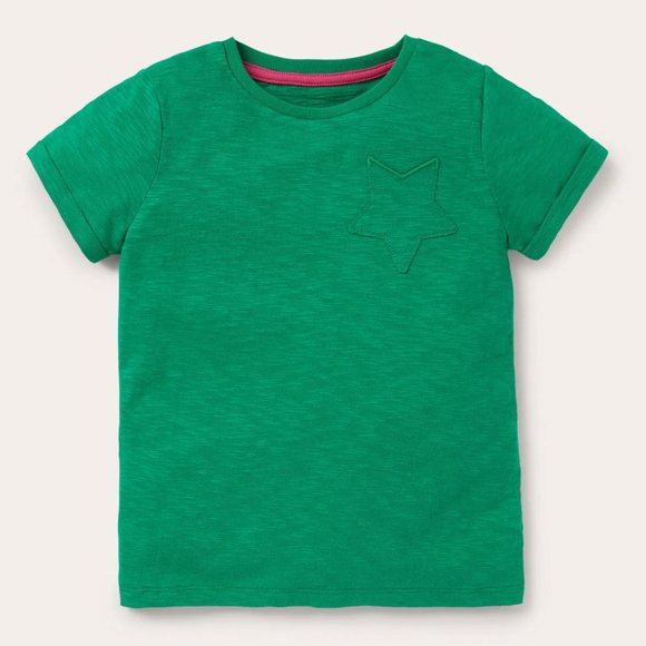 Mini Boden Other - Mini Boden Star Pocket Slub T-Shirt in Sapling Green sz 8-9Y